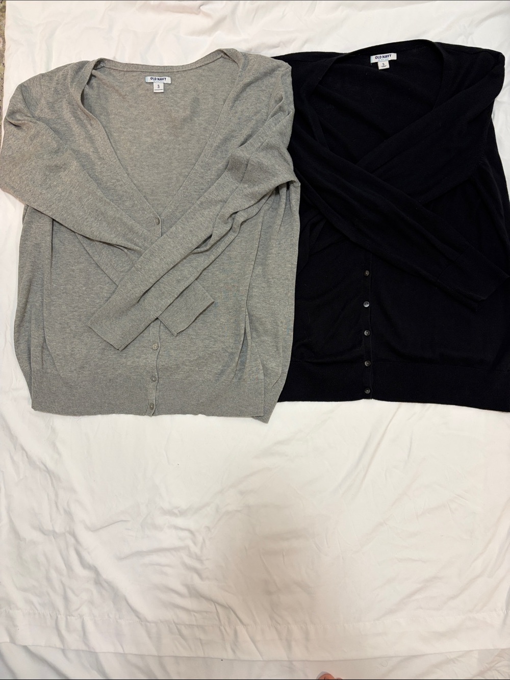 Old Navy Women's Button-Front Cardigan Set - Gray & Black